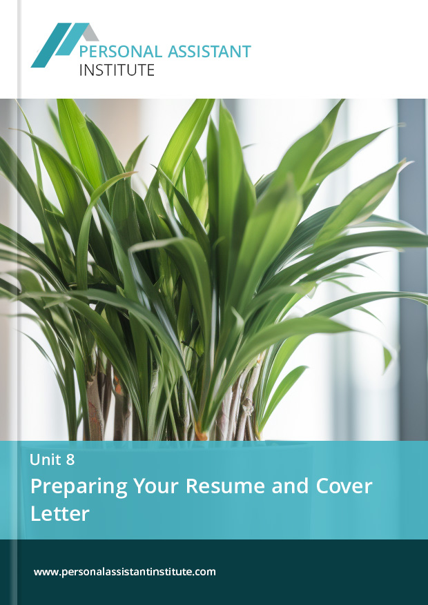 personal assistant certification unit 8