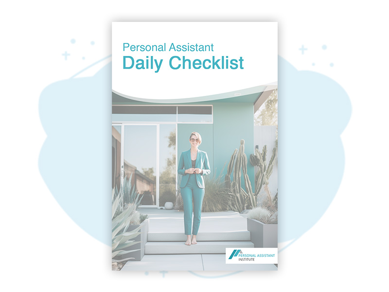 personal assistant daily checklist