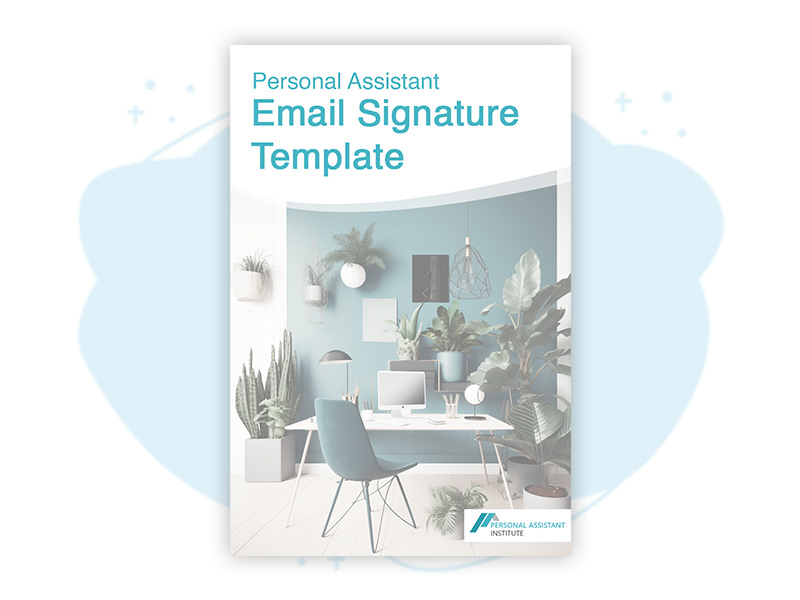personal assistant email signature template